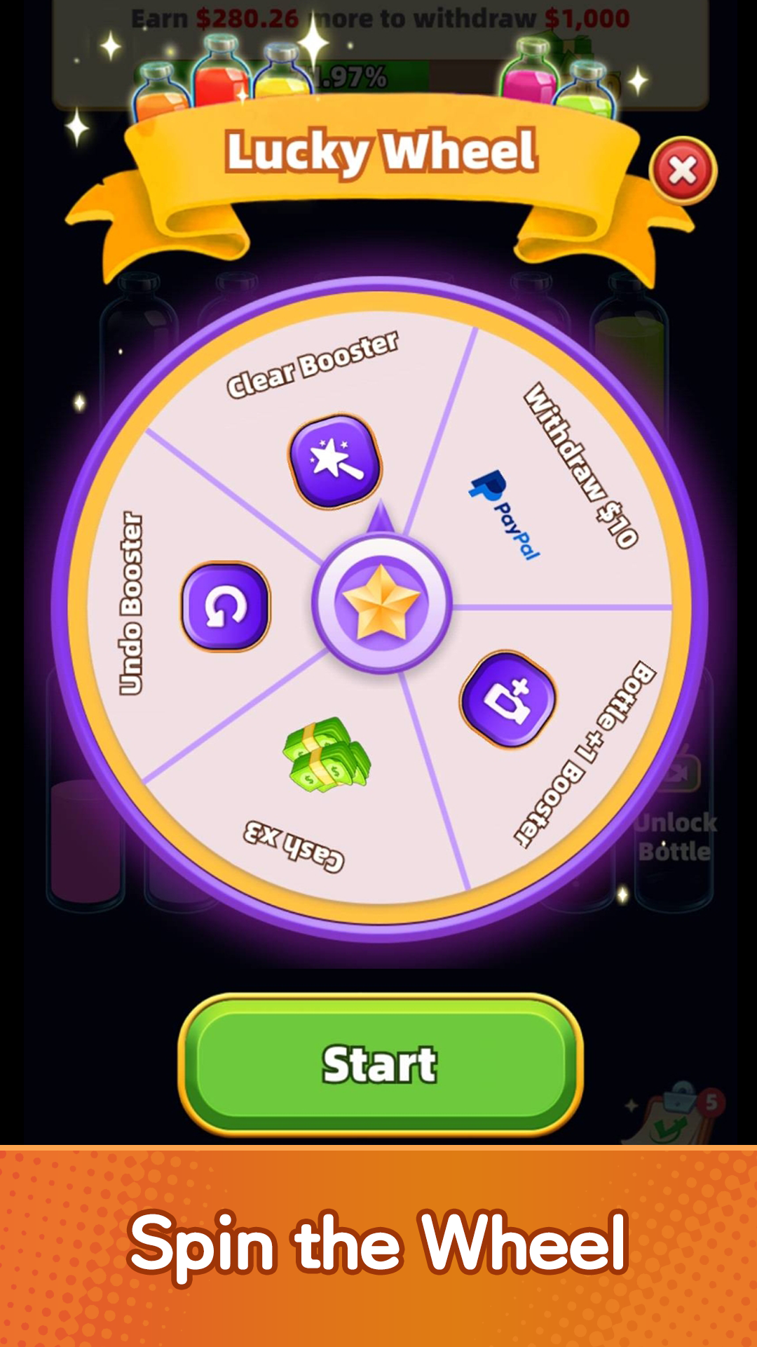 Water Pouring Puzzle puzzle board