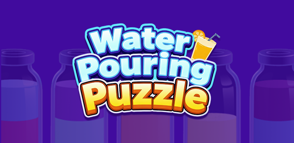 Water Pouring Puzzle — colorful pouring puzzle key art